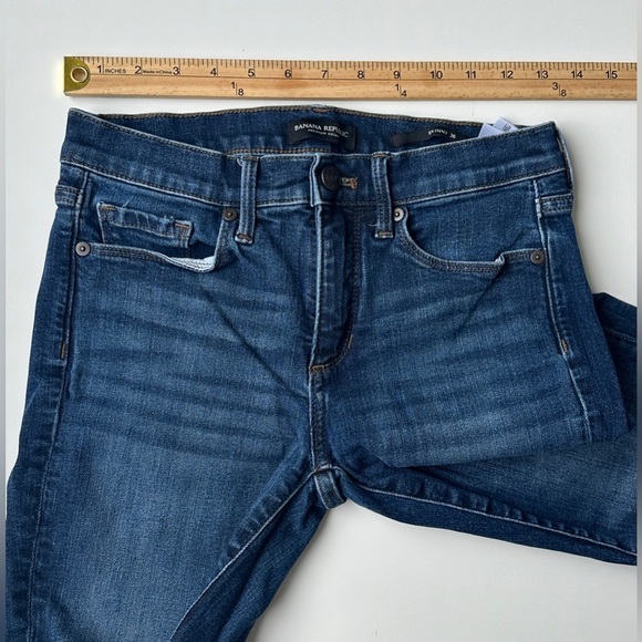 Banana Republic Premium Denim Skinny Stretch Dark Wash Blue Jeans Women’s 26 - Picture 4 of 7